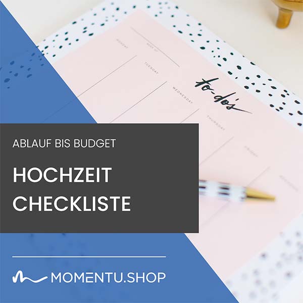 Checkliste Hochzeitsvorbereitungen – vom Ablauf bis zum Budget