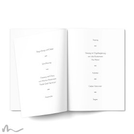 Kirchenheft Hochzeit Eigenes Design 15 x 21 cm