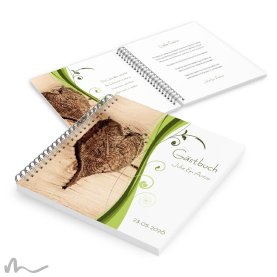 Gästebuch Hochzeit Ametrin Holzherz