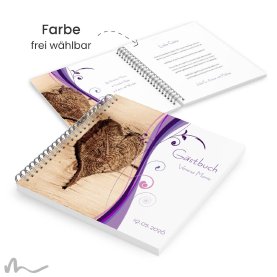 Gästebuch Taufe Ametrin Holzherz