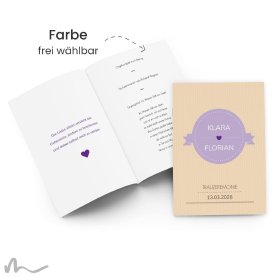 Kirchenheft Hochzeit Zarte Tour 15 x 21 cm