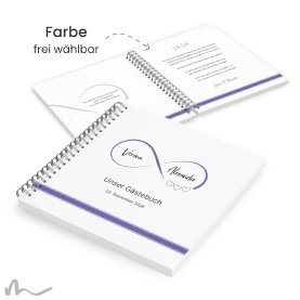 Gästebuch Hochzeit Infinity Heart