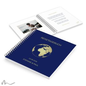 Gästebuch Hochzeit Reisepass Globus