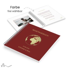Gästebuch Hochzeit Reisepass Globus