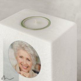Trauerkerze Gefühlssache 10 x 20 cm mit Foto