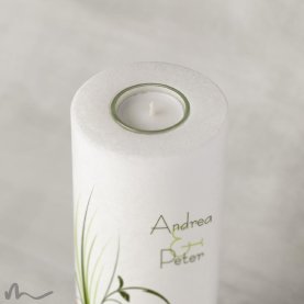 Hochzeitskerze Ametrin Ø9 x 25 cm