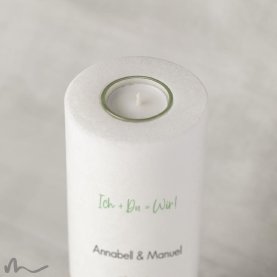 Hochzeitskerze Total Floral Ø9 x 25 cm