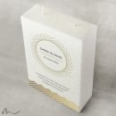 Hochzeitskerze Docht Goldstück 17 x 25 cm