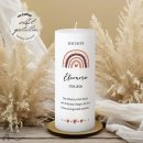 Taufkerze Docht Regenbogen Erdtöne Ø8 x 20 cm