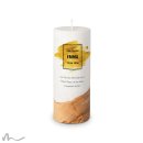 Taufkerze Holzelement Docht Goldene Zeiten Ø8 x 20 cm