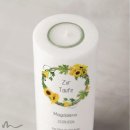 Taufkerze Sonnenblumen Ø8 x 20 cm