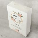 Hochzeitskerze Docht Glamourös 17 x 25 cm
