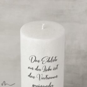 Hochzeitskerze Docht Schlicht Ø9 x 25 cm