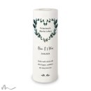 Hochzeitskerze Blätterherz Ø9 x 25 cm