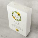 Hochzeitskerze Docht Sonnenblumen 17 x 25 cm