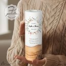 Hochzeitskerze Holzelement Wiesenblumen Ø9 x 25 cm