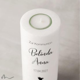 Kommunionkerze Schlicht Ø8 x 20 cm
