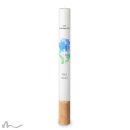 Konfirmationskerze Holzelement Docht Aquatöne Ø4 x 40 cm
