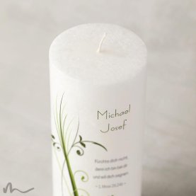 Konfirmationskerze Docht Ametrin Ø8 x 20 cm