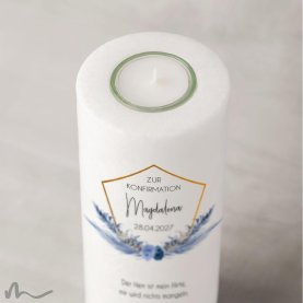 Konfirmationskerze Boho Chic Ø8 x 20 cm