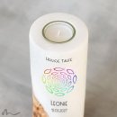 Taufkerze Holzelement Regenbogenfische Ø8 x 20 cm