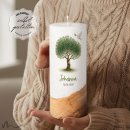 Taufkerze Holzelement Docht Lebensbaum Ø8 x 20 cm