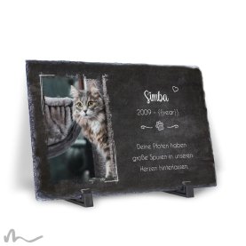 Trauerstein Tierisch Pfoten 29 x 19 cm