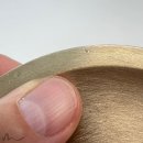 Kerzenteller Messing gebürstet mit Dorn gold Ø 13 cm zweite Wahl