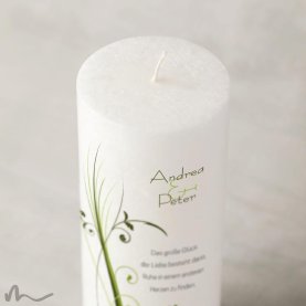 Hochzeitskerze Docht Ametrin Ø8 x 20 cm