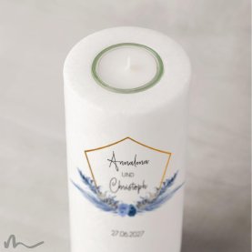 Hochzeitskerze Boho Chic Ø8 x 20 cm