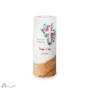 Hochzeitskerze Holzelement Florales Kreuz Ø8 x 20 cm