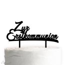 Cake Topper Zur Erstkommunion Schwarz