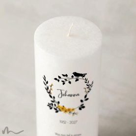 Trauerkerze Docht Begleiter Ø8 x 20 cm