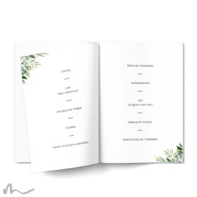 Kirchenheft Taufe Lebensbaum 15 x 21 cm