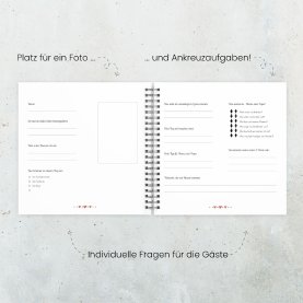 Gästebuch Taufe Regenbogen Erdtöne