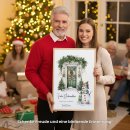 Geldgeschenk Poster Frohe Weihnachten Schneemann