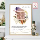 Geldgeschenk Poster Frohe Weihnachten Abstrakt Rahmen