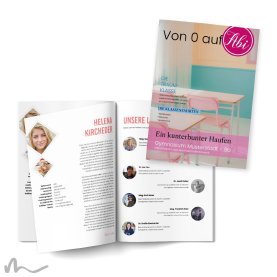 Abiturzeitung Pink Blau