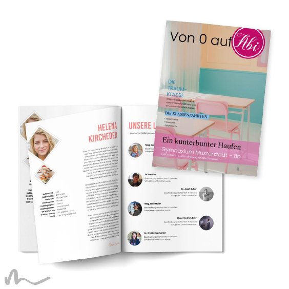 Maturazeitung Pink Blau