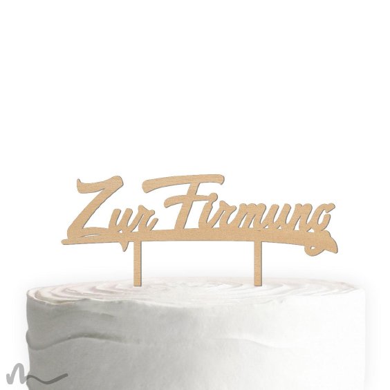 Cake Topper Zur Firmung Holz