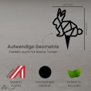 Cake Topper Hase Geometrie Schwarz