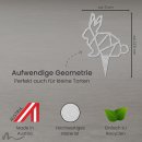 Cake Topper Hase Geometrie Silber Glitzer