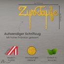 Cake Topper Zur Taufe Schreibschrift Gold Glitzer