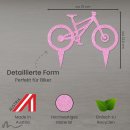 Cake Topper Mountainbike Pink Glitzer