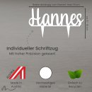 Cake Topper Name personalisiert Weiss