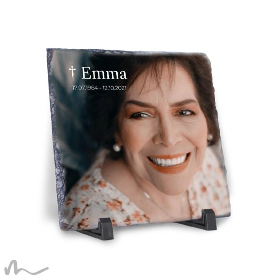 Trauerstein Starke Persönlichkeit 19 x 19 cm