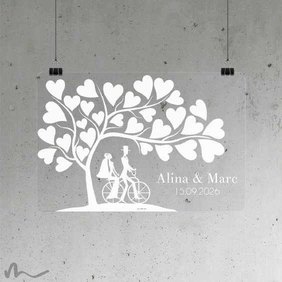 Hochzeitsbaum Retro Fahrrad 30