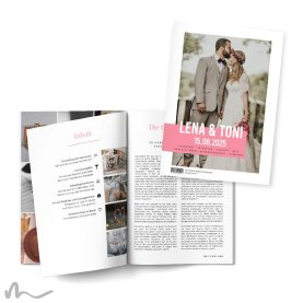 Hochzeitszeitung Farbflash