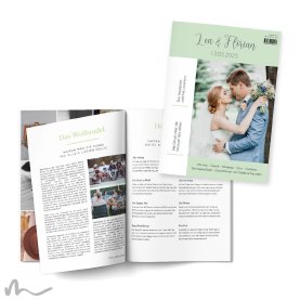 Hochzeitszeitung Farbwahl