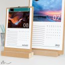 Klemmbrett Kalender mit Aufsteller Geradlinig